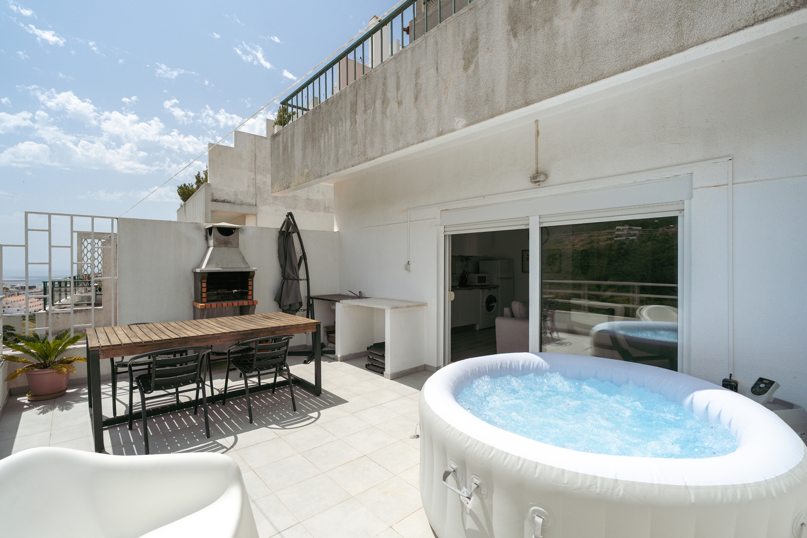 Sunny Flat w/ Jacuzzi & Balconies by Host Wise 29 Host Wise Booking