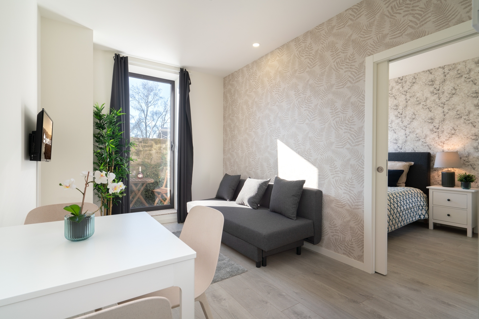 3 Cozy Flats with Private Patios by HostWise 12 Host Wise Booking