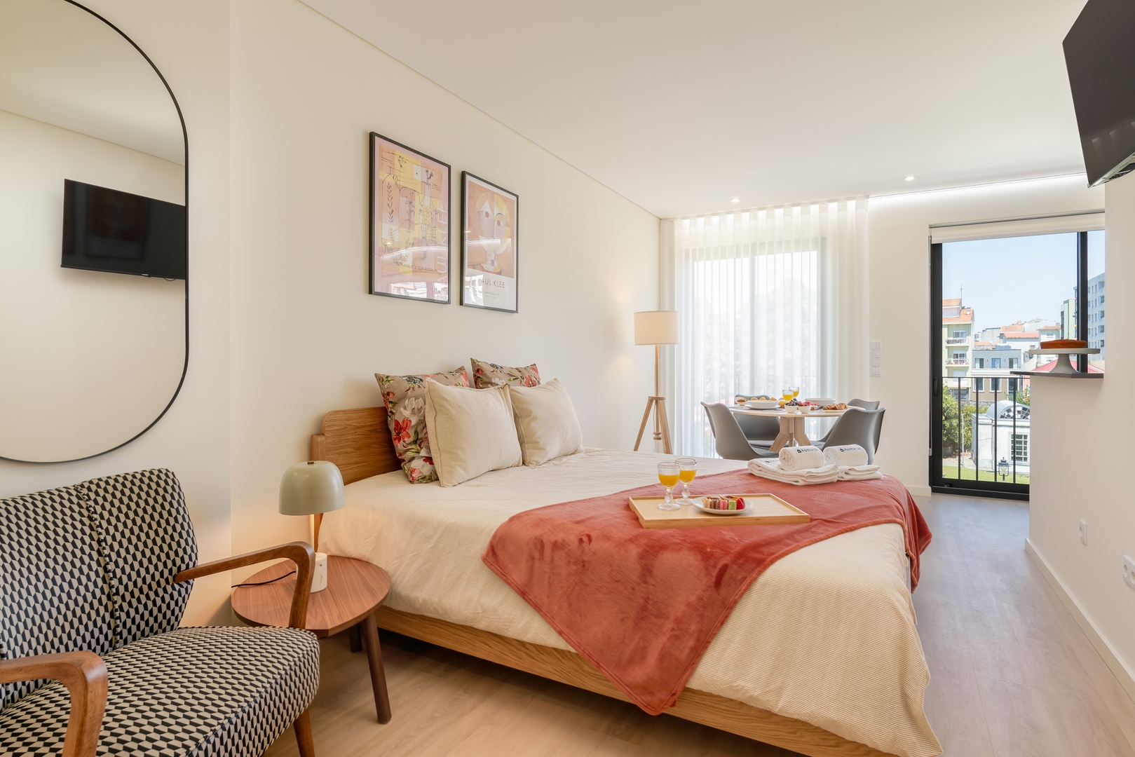 Stylish Flats w/ Balcony by HostWise Host Wise Booking