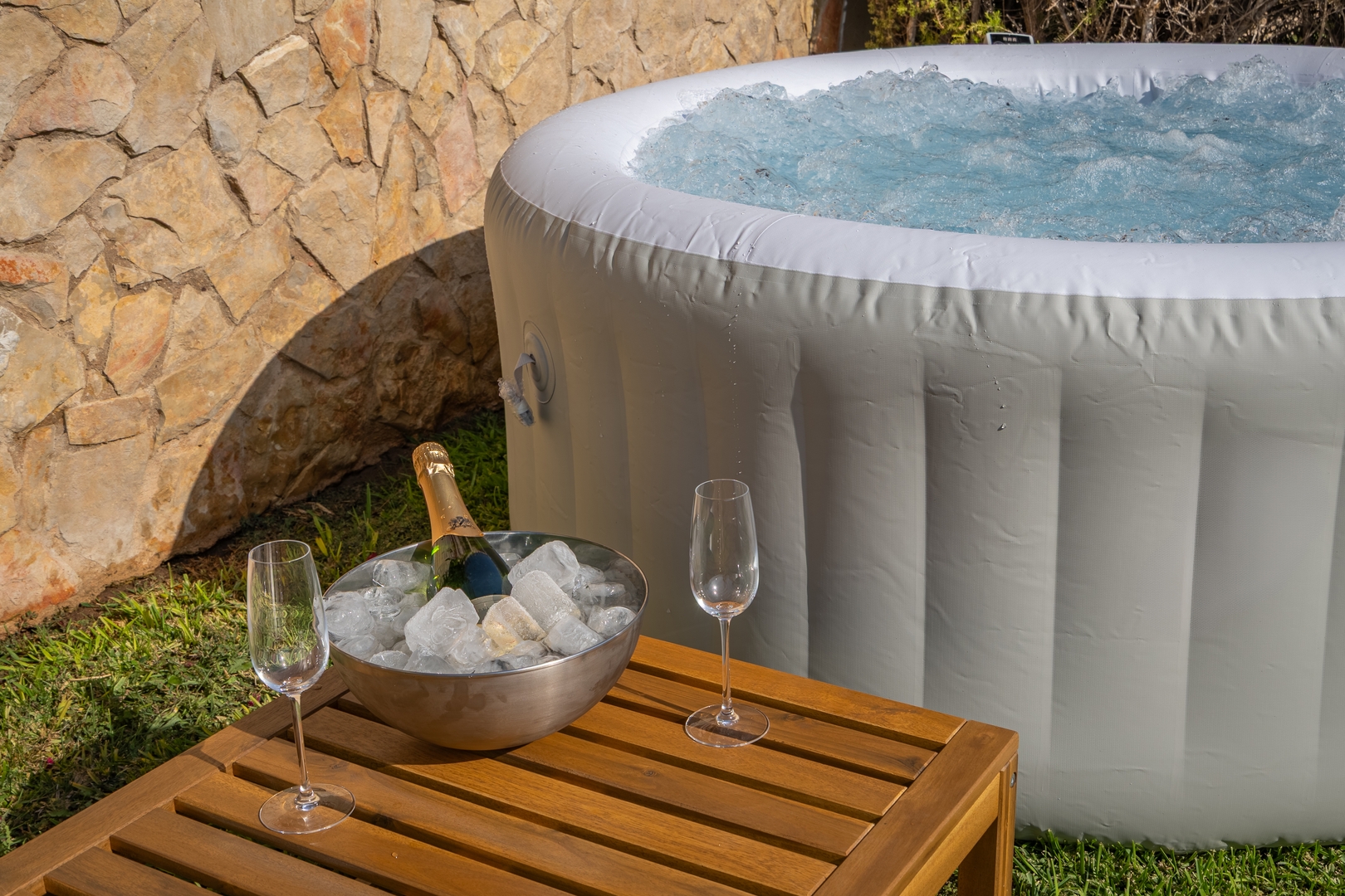 Sunny House with Jacuzzi and Pool by HostWise 24 Host Wise Booking