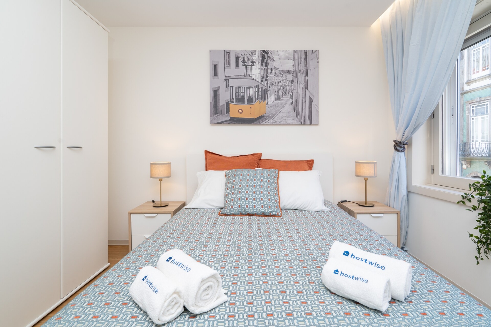 Colorful Bright Flats w/ Balcony by HostWise 35 Host Wise Booking