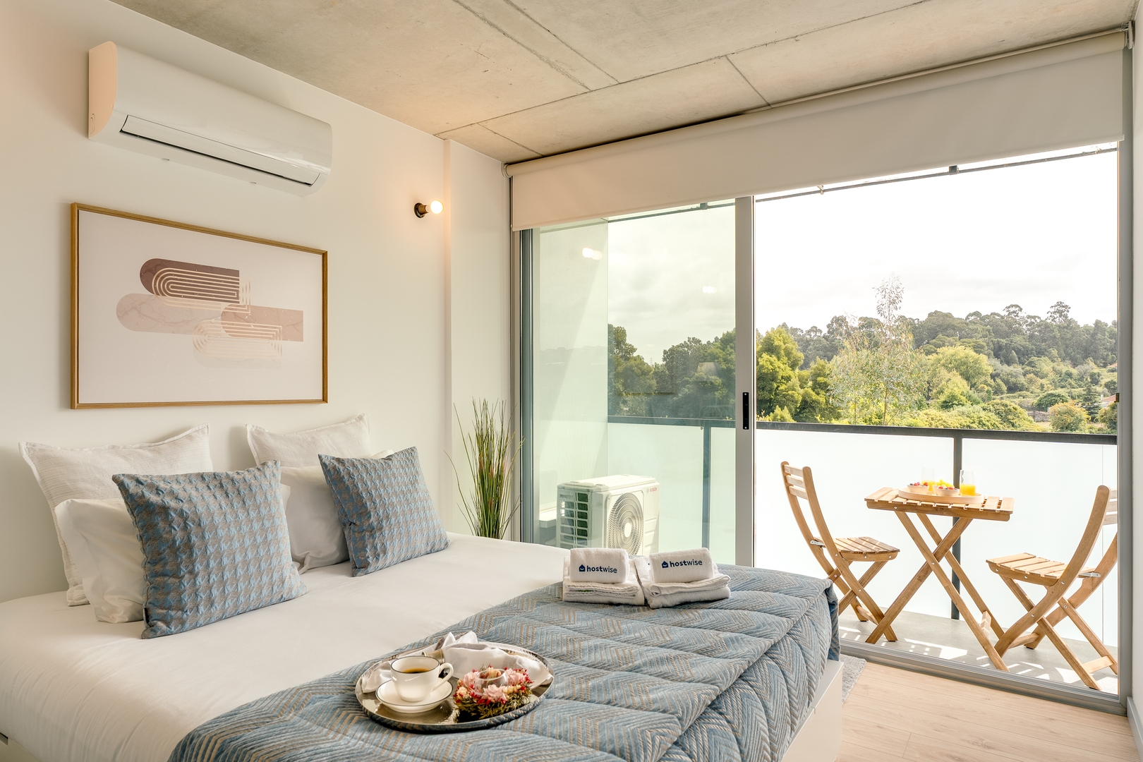 Balcony 2BRs with Pool & Parking by HostWise 7 Host Wise Booking