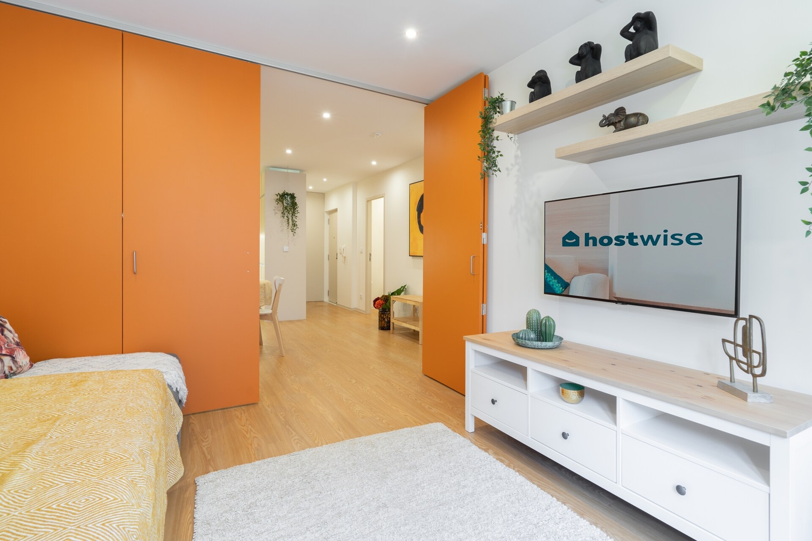 Colorful Bright Flats w/ Balcony by HostWise 43 Host Wise Booking