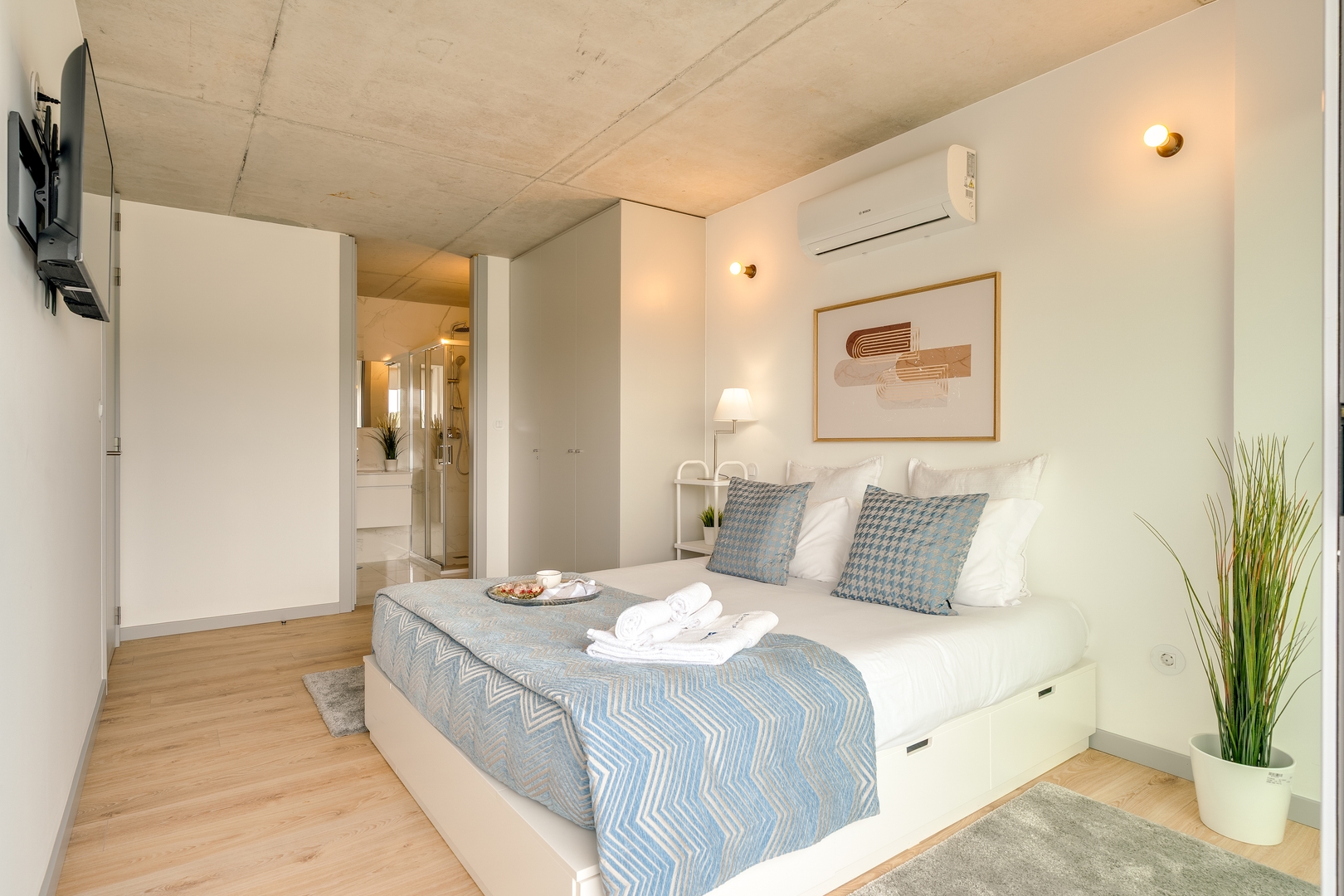 Balcony 2BRs with Pool & Parking by HostWise 11 Host Wise Booking