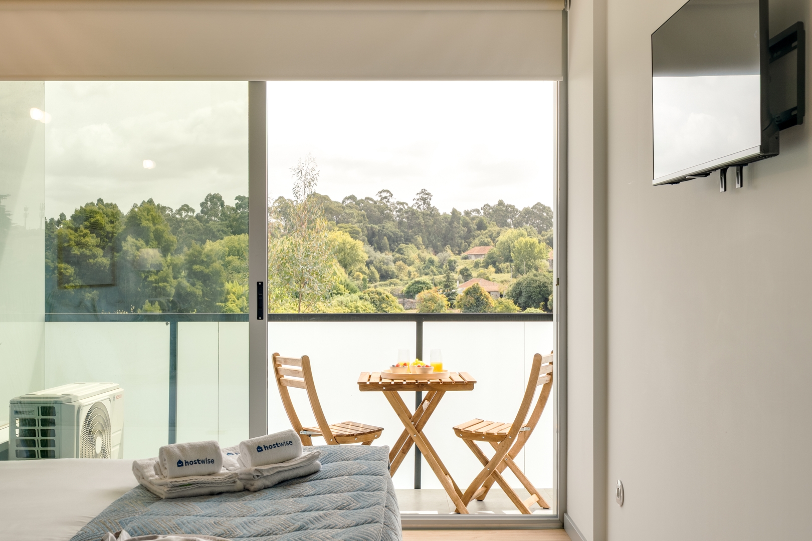 Balcony 2BRs with Pool & Parking by HostWise 6 Host Wise Booking