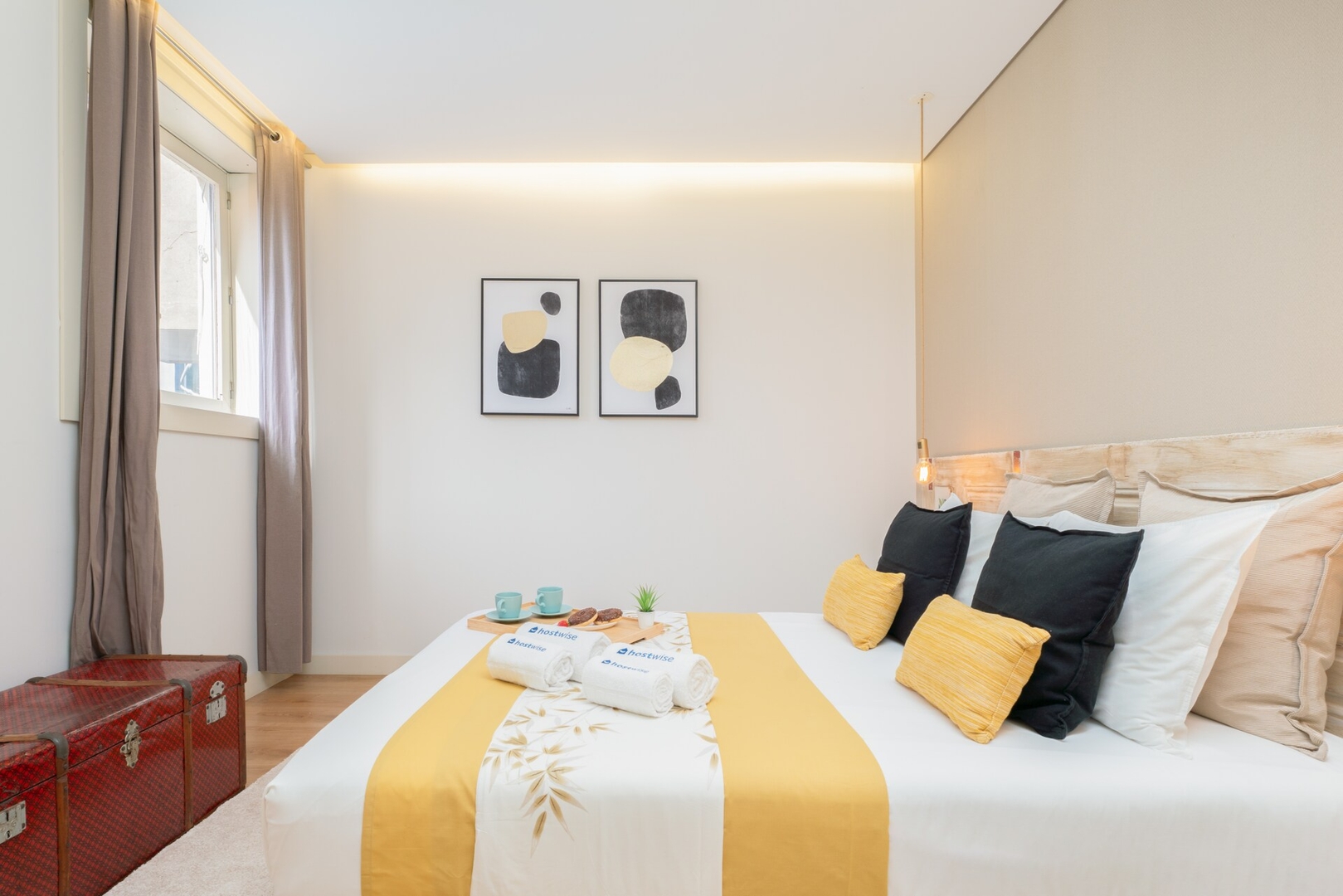 Colorful Bright Flats w/ Balcony by HostWise 18 Host Wise Booking