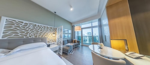 Studio Apartment with sea view Near Abu Dhabi mall 2 Luxury Bookings