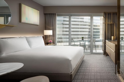 King Room Near Century City Mall Dining Terrace LA Luxury Bookings