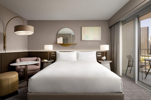 King Room Near Century City Mall Dining Terrace LA 1 Luxury Bookings