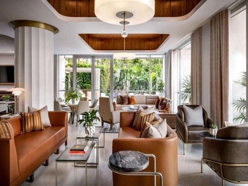 King Room Near Century City Mall Dining Terrace LA 11 Luxury Bookings