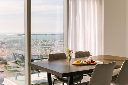 Two Bedroom Sea View  Near Canadian University DXB 4 Luxury Bookings