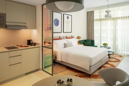 King Or Twin Studio Apartment Near Al Saadiyat 1 Luxury Bookings
