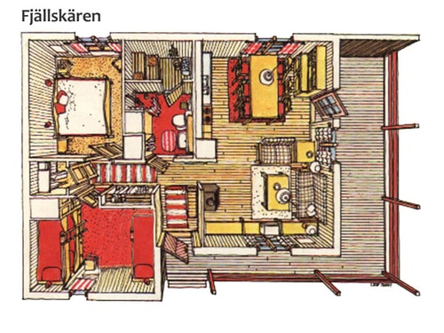 Sauna | Wi-Fi | Terrace | Wood stove | Cable TV 12 Stugor & Boende