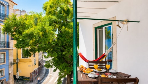Sunny Balcony in Historic Lisbon | Homeful Homes