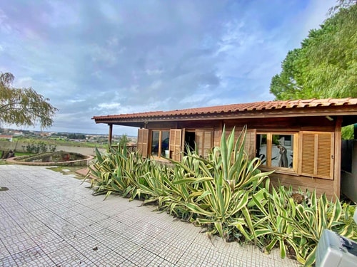 Charming Wooden House with Terrace, Pool & Garden