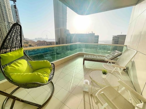 Studio in JBR, SEA view, POOL, Large Terrace