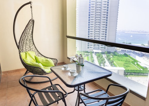 2 BR on JBR Beachside, beach 2 min,partal Sea View