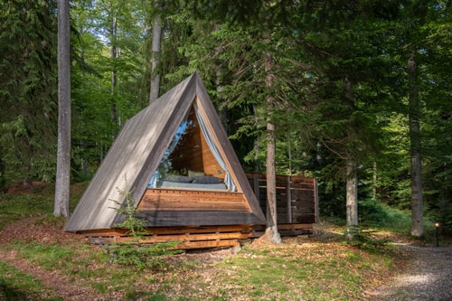 A-Frame Forest Cabin - Finnish Sauna