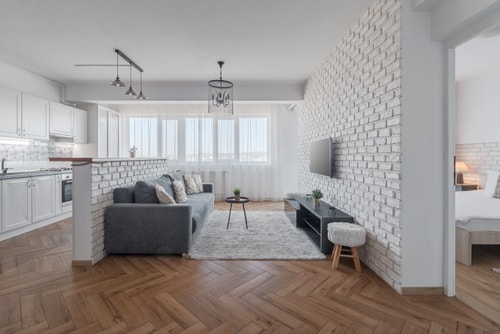 Brick Flats 803 - White Bricks Flat