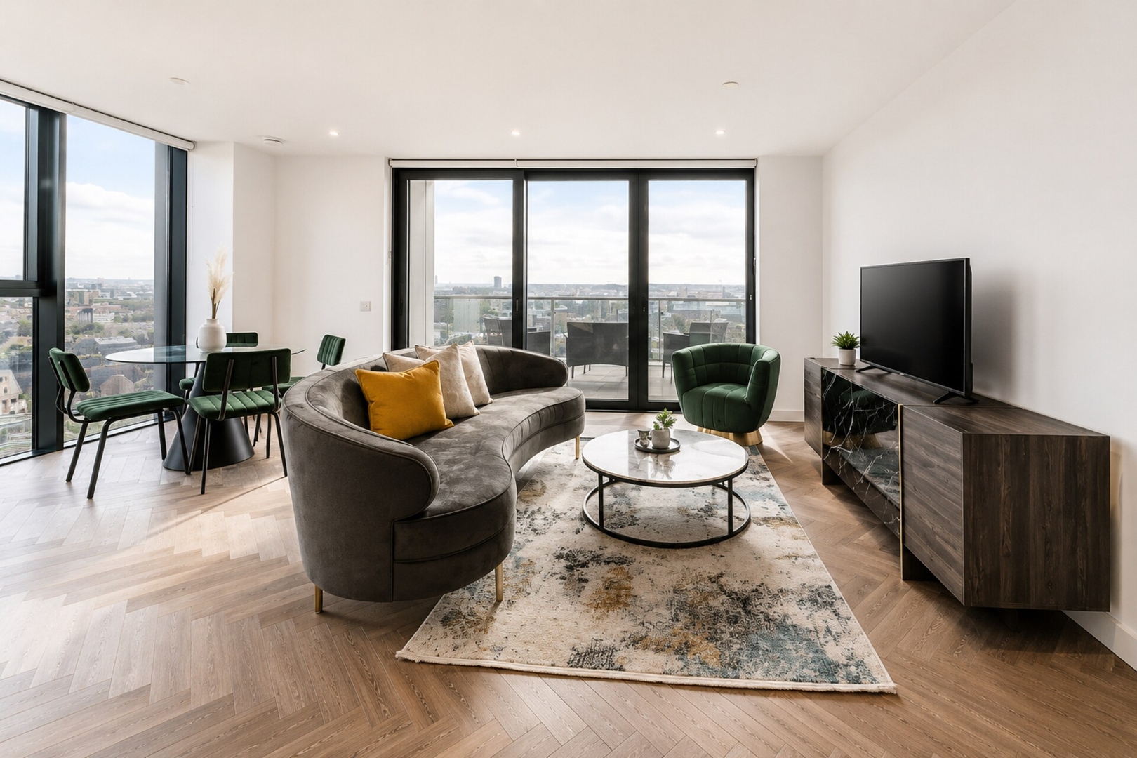 Designer Skyline Retreat • Huge Terrace • A/C 4