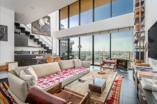 (Safe Room Inside)Ocean Duplex Pool,Gym,Parking