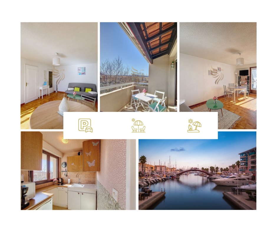 Studio Azur, terrace, parking, 10min from sea CapitalChic Conciergerie