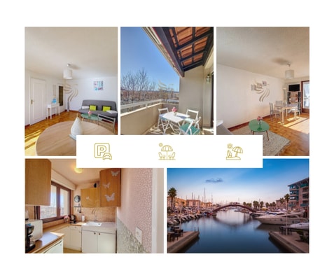 Studio Azur, terrace, parking, 10min from sea 0 CapitalChic Conciergerie