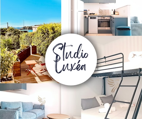 Studio 5p -vue mer-terrasse-wifi-clim-park CapitalChic Conciergerie