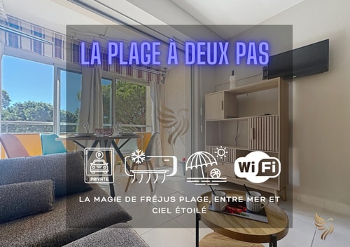 Studio Coco'B, 4p, A/C, Wi-Fi, beach 500m, parking 1 CapitalChic Conciergerie