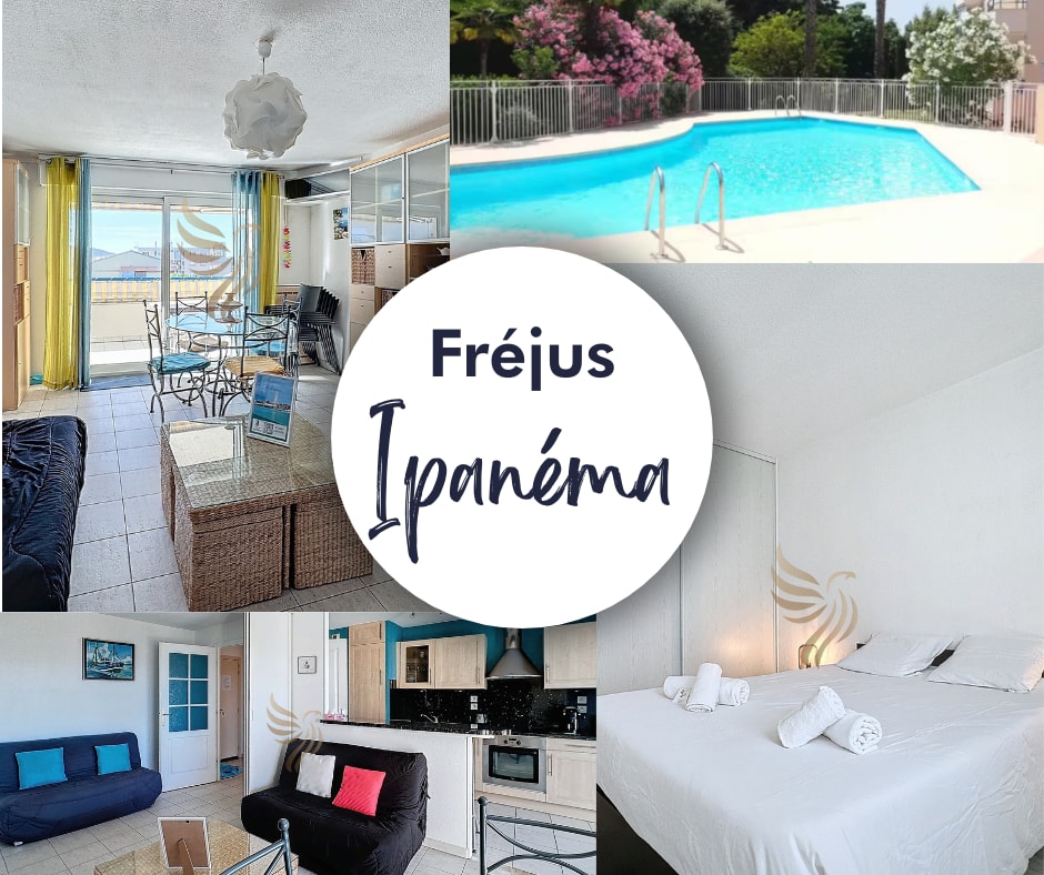 T2,garage,AC,swimming pool,750 m from the beach. CapitalChic Conciergerie