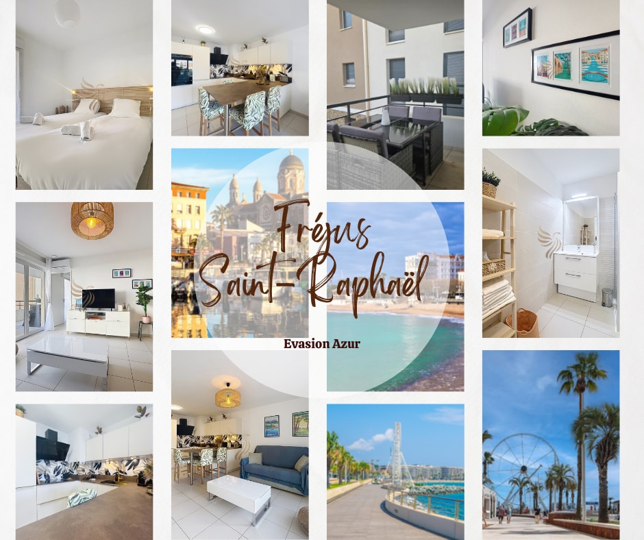 T2 Evasion Azur-4p 150m from t/sea, terrace, park. CapitalChic Conciergerie