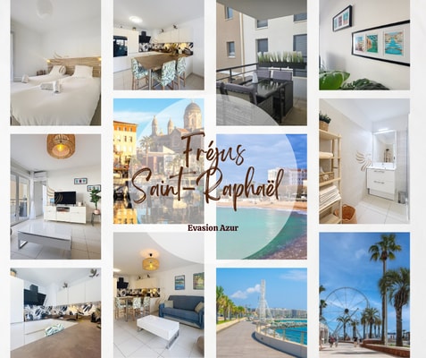 T2 Evasion Azur-4p 150m from t/sea, terrace, park. 0 CapitalChic Conciergerie