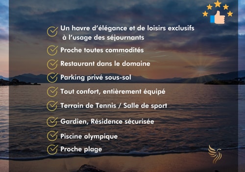 Appt 2 bd-4 pers-Pool wifi Tennis Park-Sea view 58 CapitalChic Conciergerie