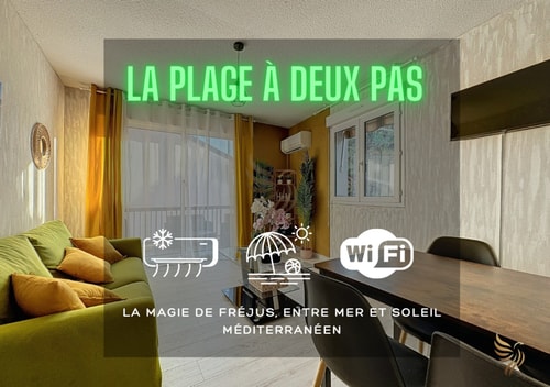 4p apt – terrace, A/C, WiFi – 100m beach 1 CapitalChic Conciergerie
