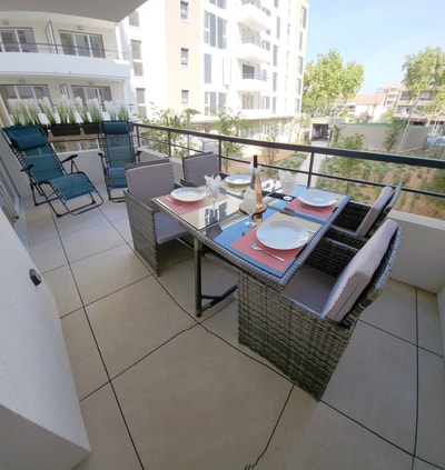 T2 Evasion Azur, 4p, sea view, terrace, parking 2 CapitalChic Conciergerie