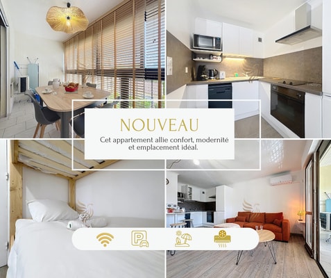 Studio 4pers-Terrace-clim-wifi-parking 0 CapitalChic Conciergerie