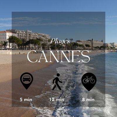StudioCalifornia-Parking-Plages 15 min walk 56 CapitalChic Conciergerie