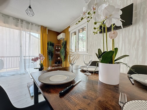 4p apt – terrace, A/C, WiFi – 100m beach 12 CapitalChic Conciergerie