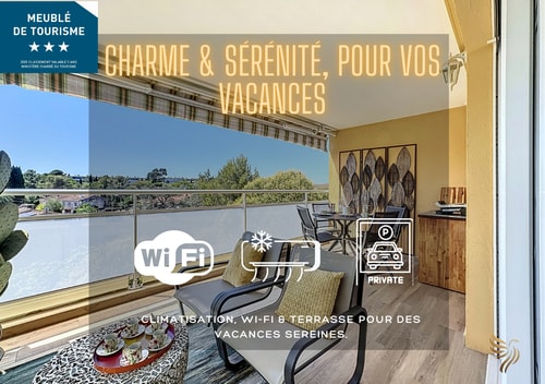 Serenity Getaway–4 people–WiFi–Terrace–Garage 1 CapitalChic Conciergerie
