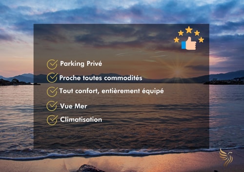 CapRaphéa T2 with seaview,balcony,parking,AC. 45 CapitalChic Conciergerie