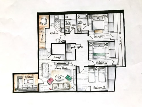 Glories Avenue@ luxurious apartment with terrace 3 Hansi Home