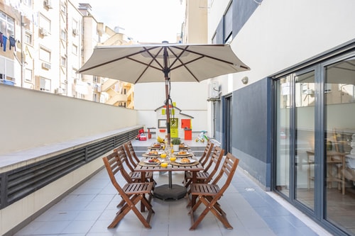 Arroios Garden@ Sunny terrace/ Parking / AC / Lift 1 Hansi Home