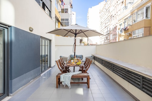 Arroios Garden@ Sunny terrace/ Parking / AC / Lift 34 Hansi Home