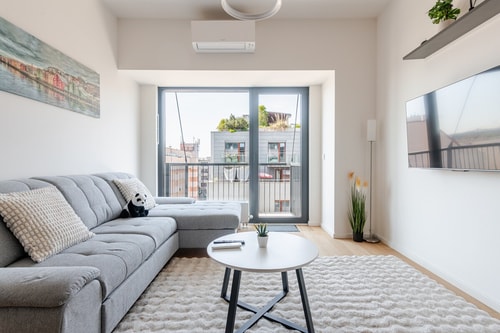 Top Floor Apartment with Balcony, Gym, Parking