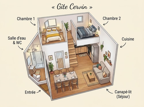 Cervin Cosy 2 CH | A/C Parking | Hikes & Spa