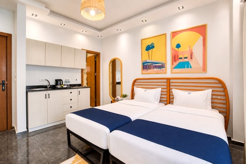 Compact Studio(TwinBed),AUC,NewCairo byTravelholic