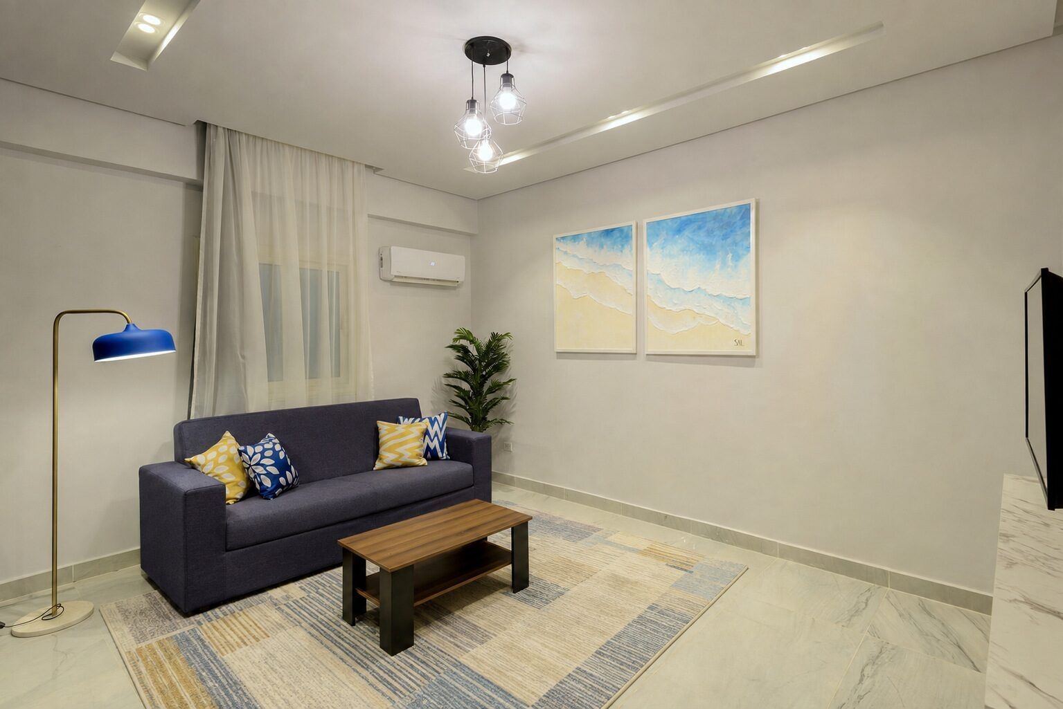 Blue & White 2BR Apt for 5, 2 Baths — photo 2 of 16