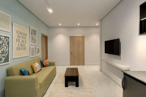 Greenish 1BR Apt on 90th Street, New Cairo