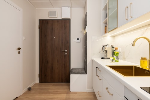 Exclusive Studio on Kasprzaka St Warsaw Tower Wola 12 NESTARO