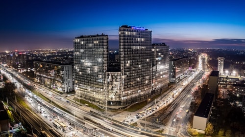 Exclusive Studio on Kasprzaka St Warsaw Tower Wola 20 NESTARO